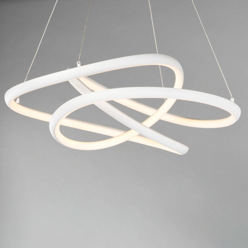 ET2 E30644-MW Twisted LED Pendant | Matte White