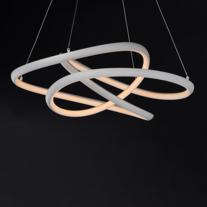 ET2 E30644-MW Twisted LED Pendant | Matte White