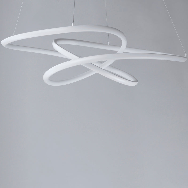 ET2 E30647-MW Twisted LED Pendant | Matte White