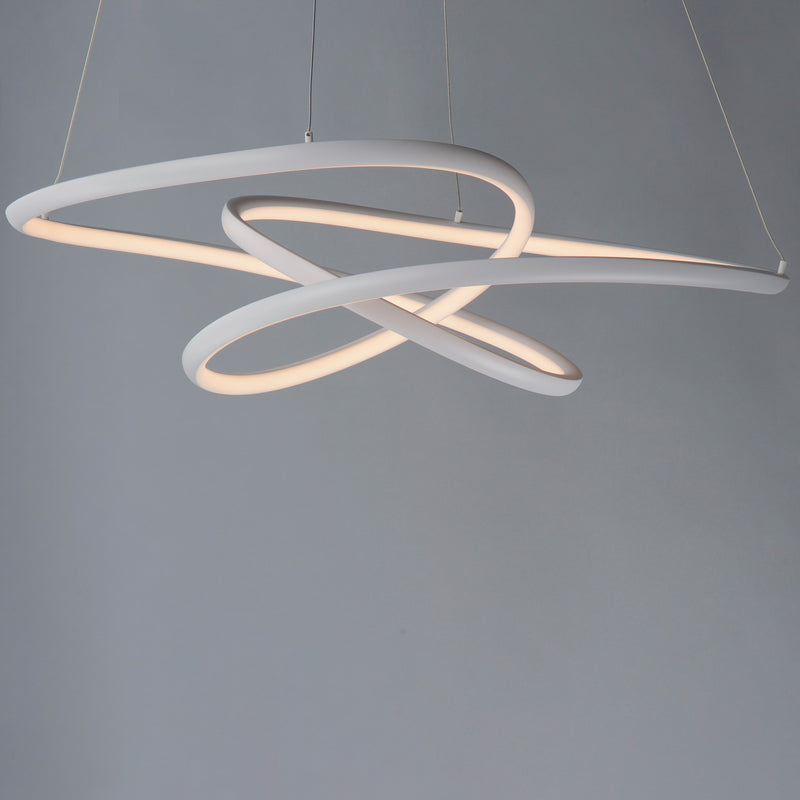 ET2 E30647-MW Twisted LED Pendant | Matte White