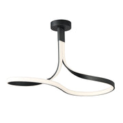 ET2 E30660-BK Serpentine LED Semi Flush Mount | Black