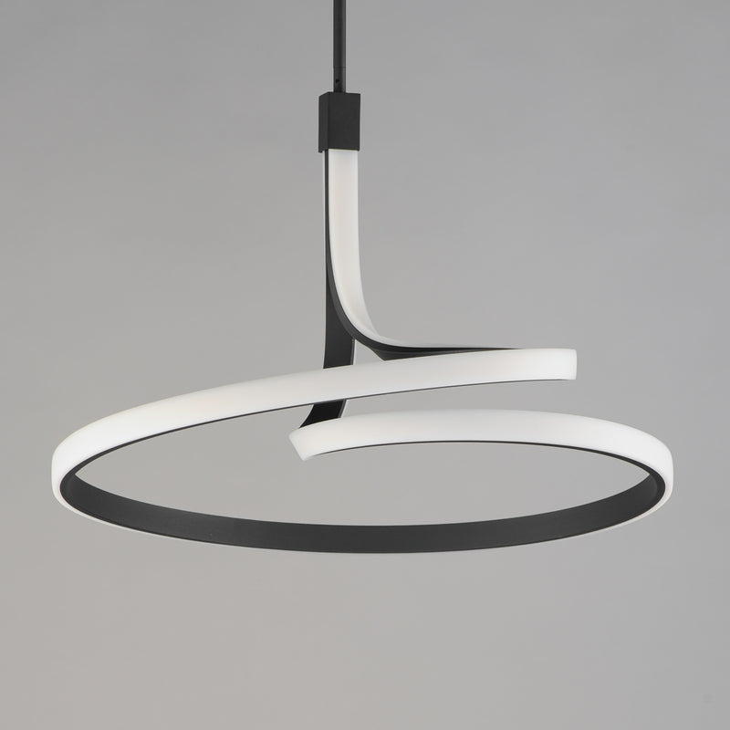 ET2 E30664-BK Serpentine Large Pendant | Black