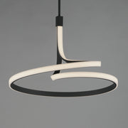 ET2 E30664-BK Serpentine Large Pendant | Black