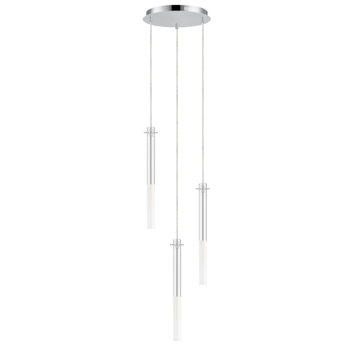 ET2 E31095-93PC Pipette 3 Light LED Pendant | Polished Chrome