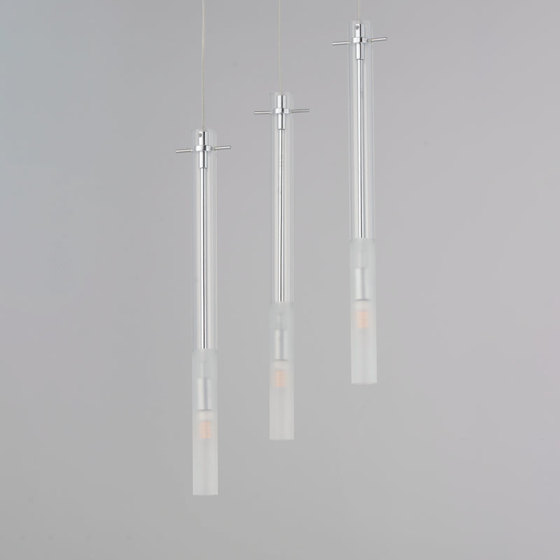 ET2 E31095-93PC Pipette 3 Light LED Pendant | Polished Chrome