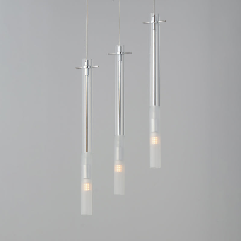 ET2 E31095-93PC Pipette 3 Light LED Pendant | Polished Chrome
