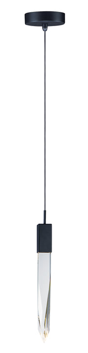 ET2 E31241-20BK Quartz 1 Light LED Pendant | Black