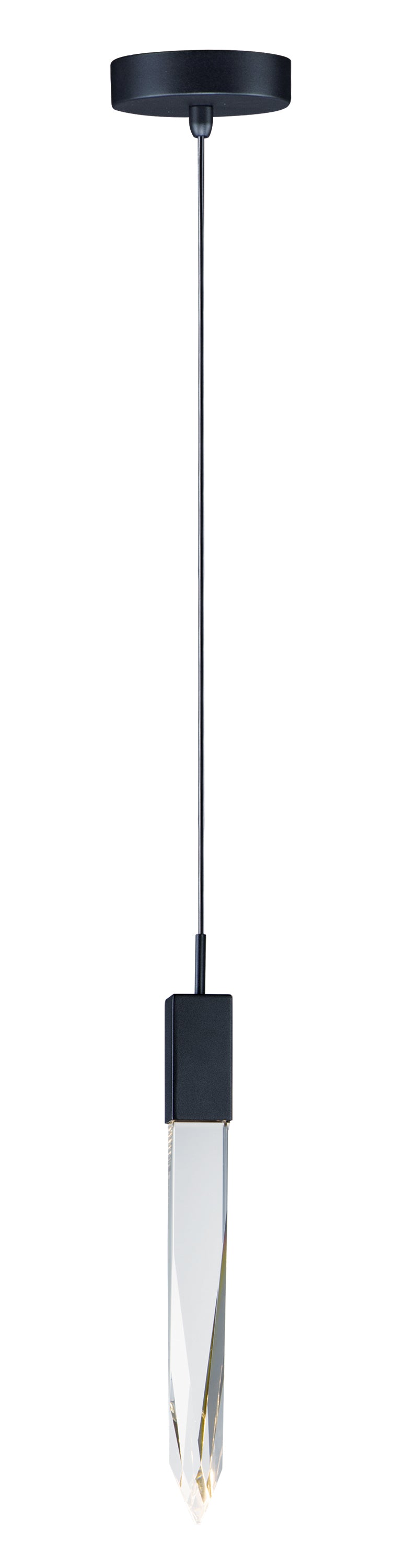 ET2 E31241-20BK Quartz 1 Light LED Pendant | Black