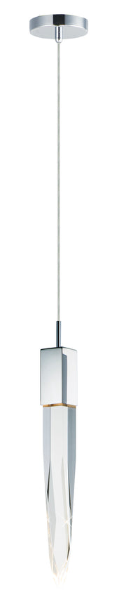 ET2 E31241-20PC Quartz 1 Light LED Pendant | Polished Chrome