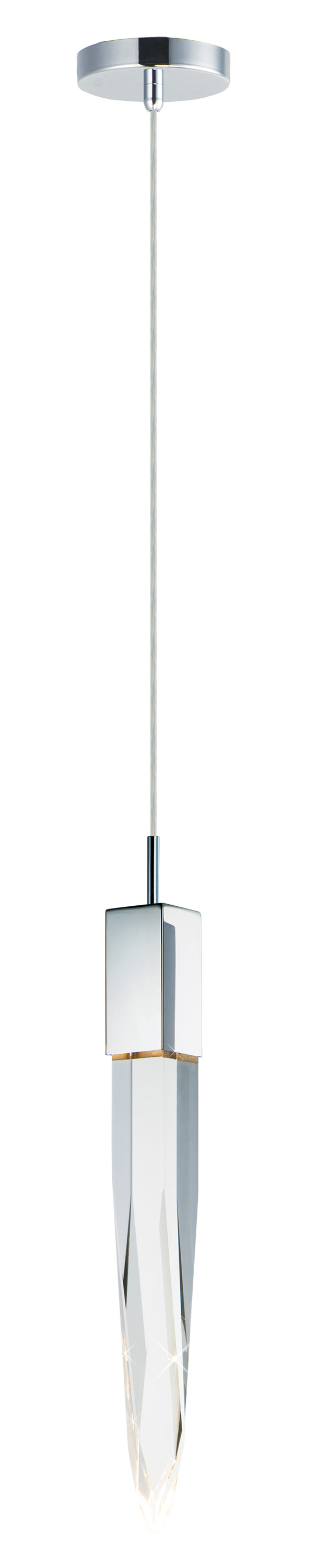 ET2 E31241-20PC Quartz 1 Light LED Pendant | Polished Chrome