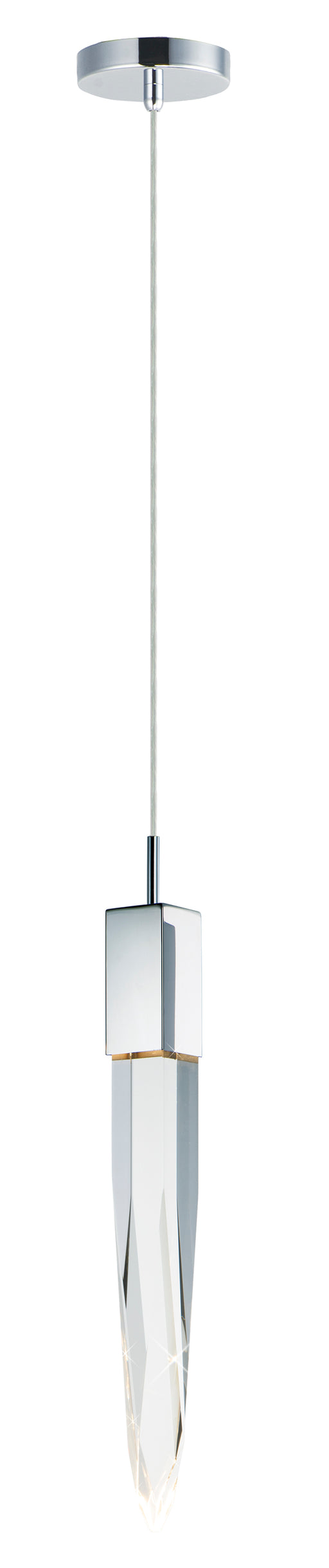 ET2 E31241-20PC Quartz 1 Light LED Pendant | Polished Chrome