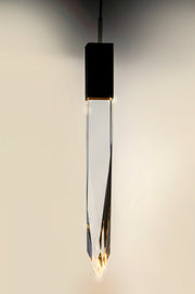 ET2 E31241-20BK Quartz 1 Light LED Pendant | Black