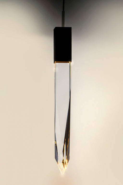 ET2 E31241-20BK Quartz 1 Light LED Pendant | Black