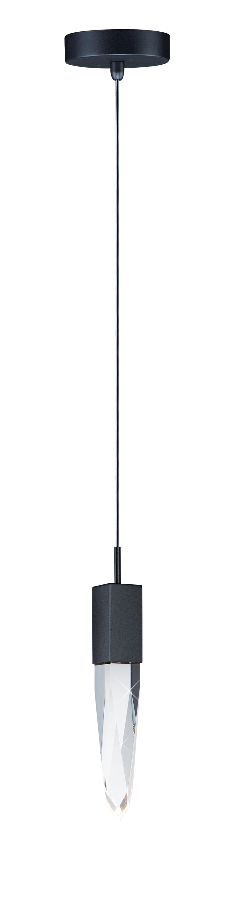 ET2 E31242-20BK Quartz 1 Light LED Pendant | Black