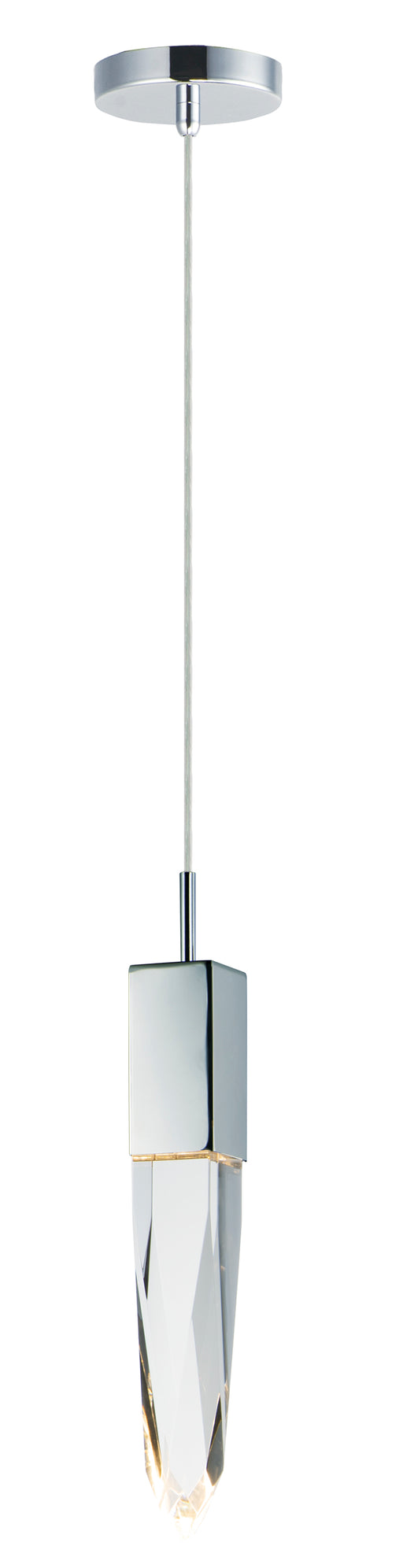 ET2 E31242-20PC Quartz 1 Light LED Pendant | Polished Chrome