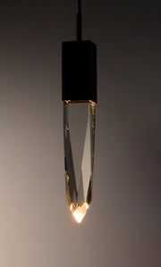 ET2 E31242-20BK Quartz 1 Light LED Pendant | Black