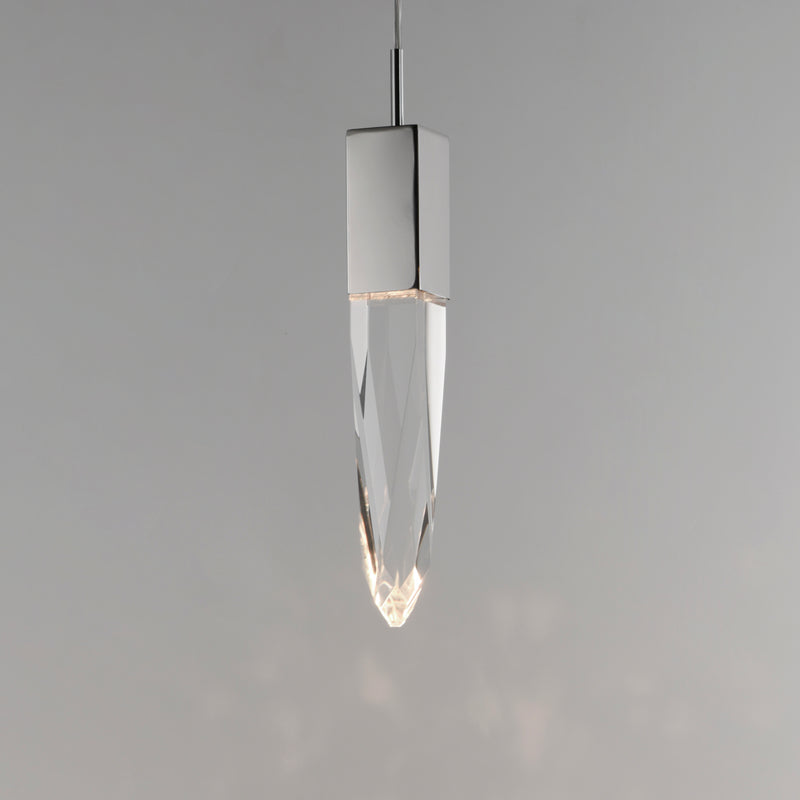 ET2 E31242-20PC Quartz 1 Light LED Pendant | Polished Chrome