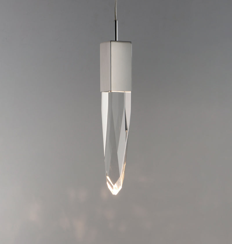 ET2 E31242-20PC Quartz 1 Light LED Pendant | Polished Chrome