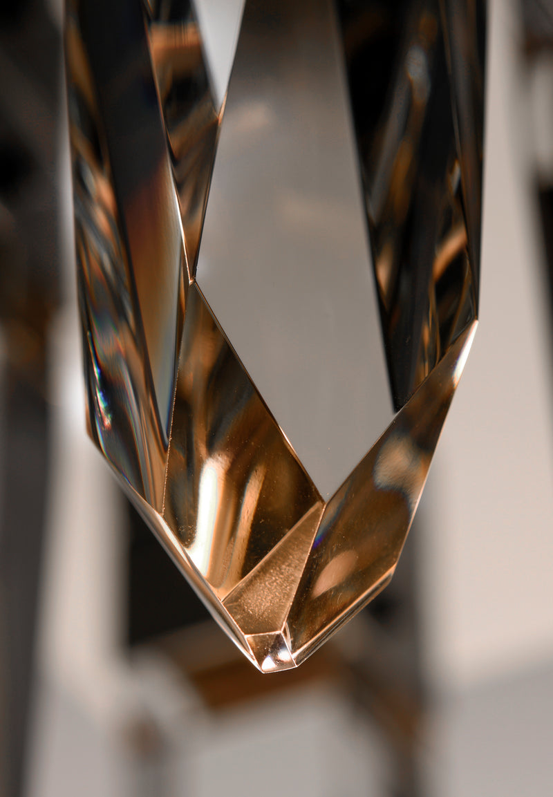 ET2 E31243-20BK Quartz 3 Light LED Pendant | Black