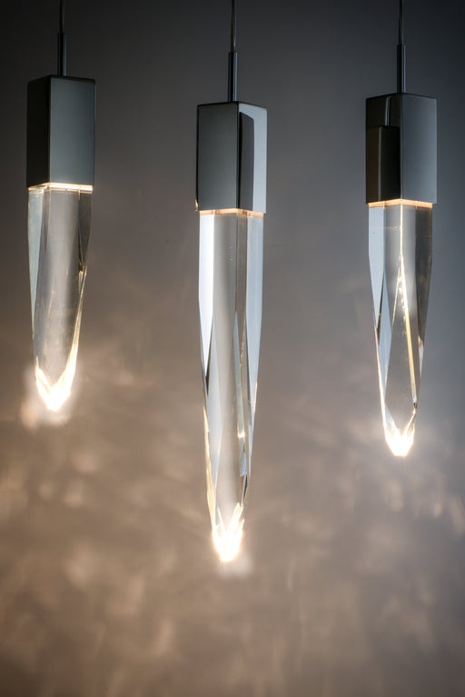 ET2 E31243-20PC Quartz 3 Light LED Pendant | Polished Chrome