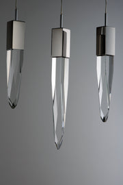 ET2 E31243-20PC Quartz 3 Light LED Pendant | Polished Chrome