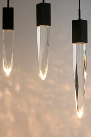 ET2 E31244-20BK Quartz 5 Light LED Pendant | Black
