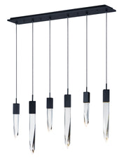 ET2 E31245-20BK Quartz 6 Light LED Pendant | Black