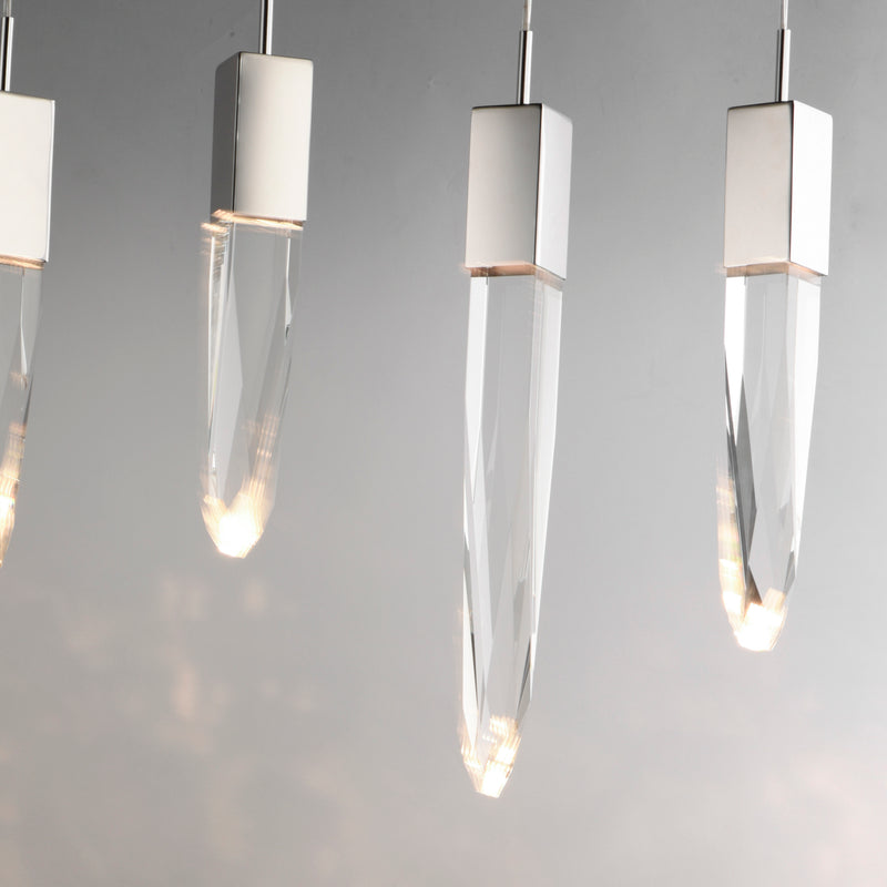 ET2 E31248-20PC Quartz 12 Light LED Pendant | Polished Chrome