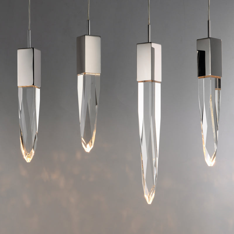 ET2 E31248-20PC Quartz 12 Light LED Pendant | Polished Chrome