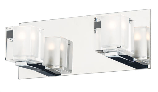ET2 E32032-18PC Blocs 2 Light LED Wall Sconce | Polished Chrome