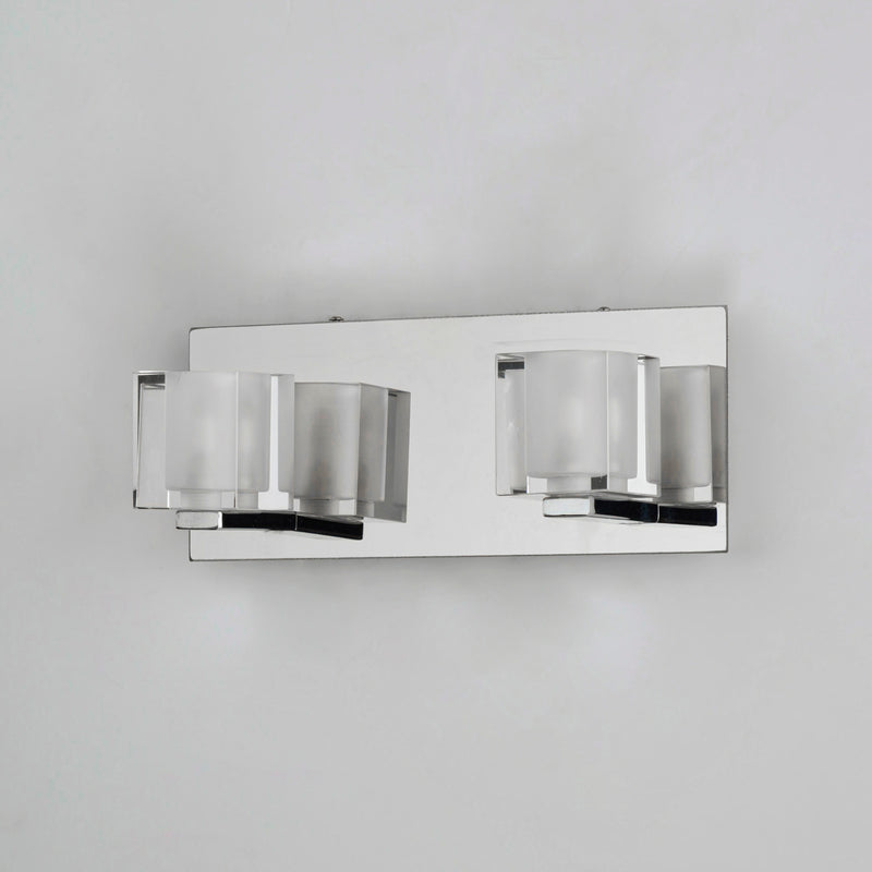 ET2 E32032-18PC Blocs 2 Light LED Wall Sconce | Polished Chrome