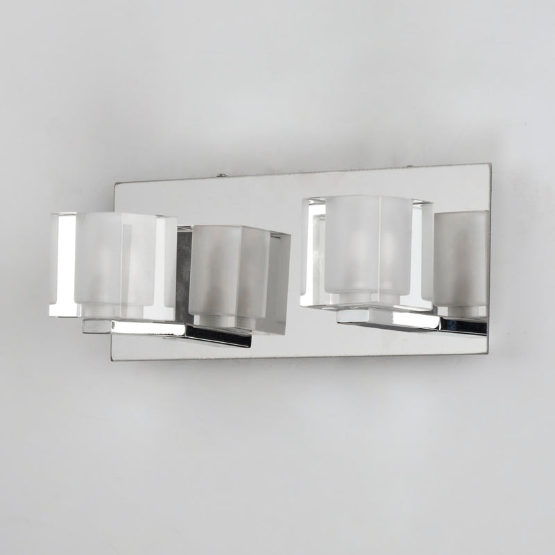 ET2 E32032-18PC Blocs 2 Light LED Wall Sconce | Polished Chrome