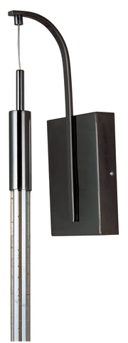 ET2 E32770-91BC Scepter 1 Light LED Wall Sconce | Black Chrome