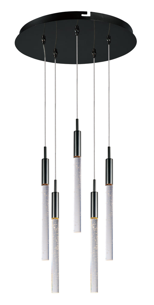 ET2 E32775-91BC Scepter 5 Light LED Pendant | Black Chrome