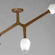 ET2 E32790-93NAB Blossom 3 Light LED Flush Mount | Natural Aged Brass