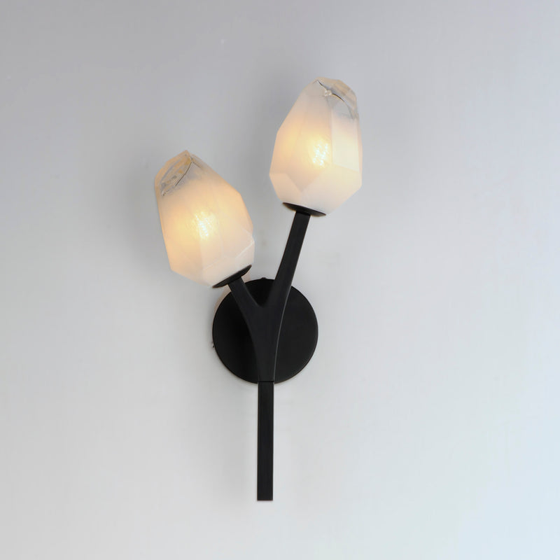 ET2 E32792-93BK Blossom 2 Light LED Wall Sconce | Black