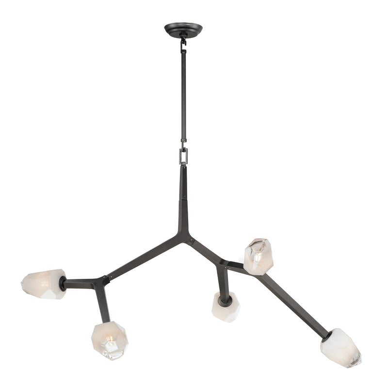 ET2 E32795-93BK Blossom 5 Light LED Pendant | Black