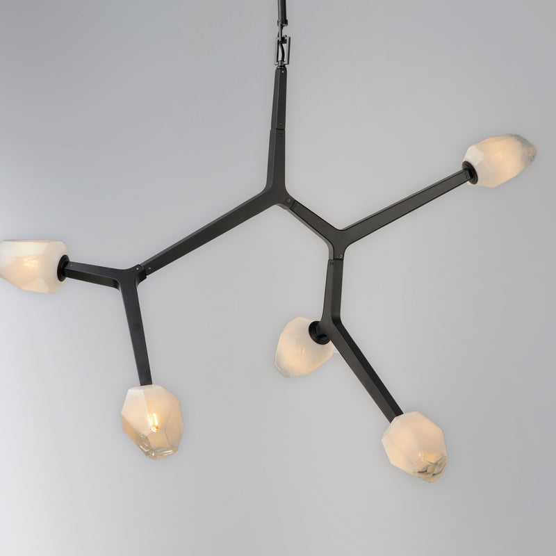 ET2 E32795-93BK Blossom 5 Light LED Pendant | Black