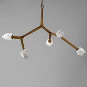ET2 E32795-93NAB Blossom 5 Light LED Pendant | Natural Aged Brass