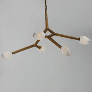ET2 E32795-93NAB Blossom 5 Light LED Pendant | Natural Aged Brass