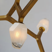 ET2 E32795-93NAB Blossom 5 Light LED Pendant | Natural Aged Brass