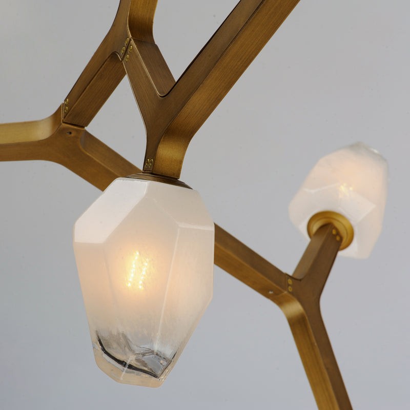 ET2 E32795-93NAB Blossom 5 Light LED Pendant | Natural Aged Brass