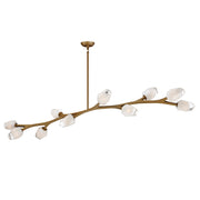 ET2 E32797-93NAB Blossom 10 Light LED Pendant | Natural Aged Brass