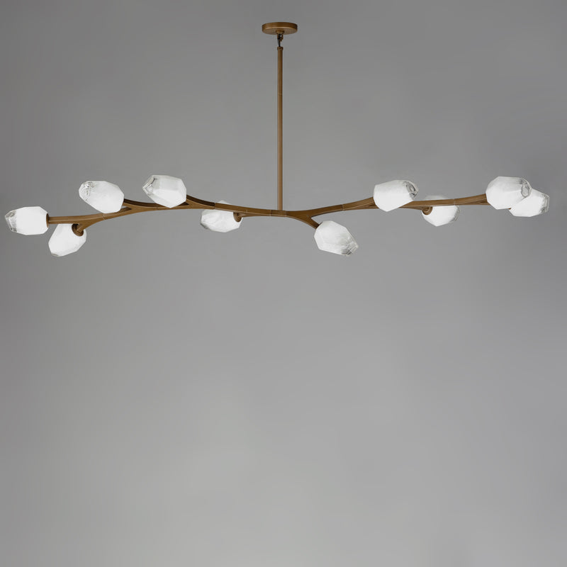 ET2 E32797-93NAB Blossom 10 Light LED Pendant | Natural Aged Brass