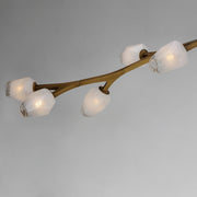 ET2 E32797-93NAB Blossom 10 Light LED Pendant | Natural Aged Brass