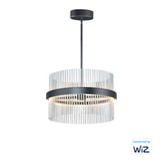 ET2 E34205-BKSN Chimes 24" LED Pendant WiZ | Black / Satin Nickel