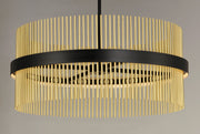 ET2 E34207-BKSBR Chimes 34" LED Pendant WiZ | Black / Satin Brass