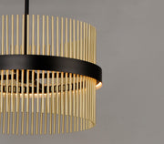 ET2 E34207-BKSBR Chimes 34" LED Pendant WiZ | Black / Satin Brass