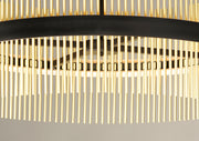 ET2 E34207-BKSBR Chimes 34" LED Pendant WiZ | Black / Satin Brass