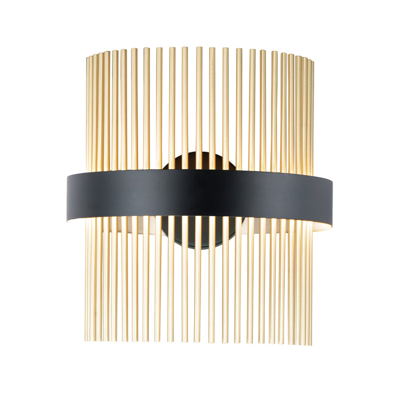 ET2 E34251-BKSBR Chimes 5CCT Select Wall Sconce | Black / Satin Brass